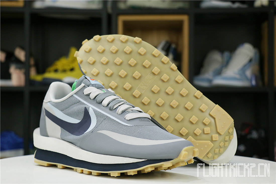 Nike LD Waffle sacai CLOT Kiss of Death 2 Cool Grey