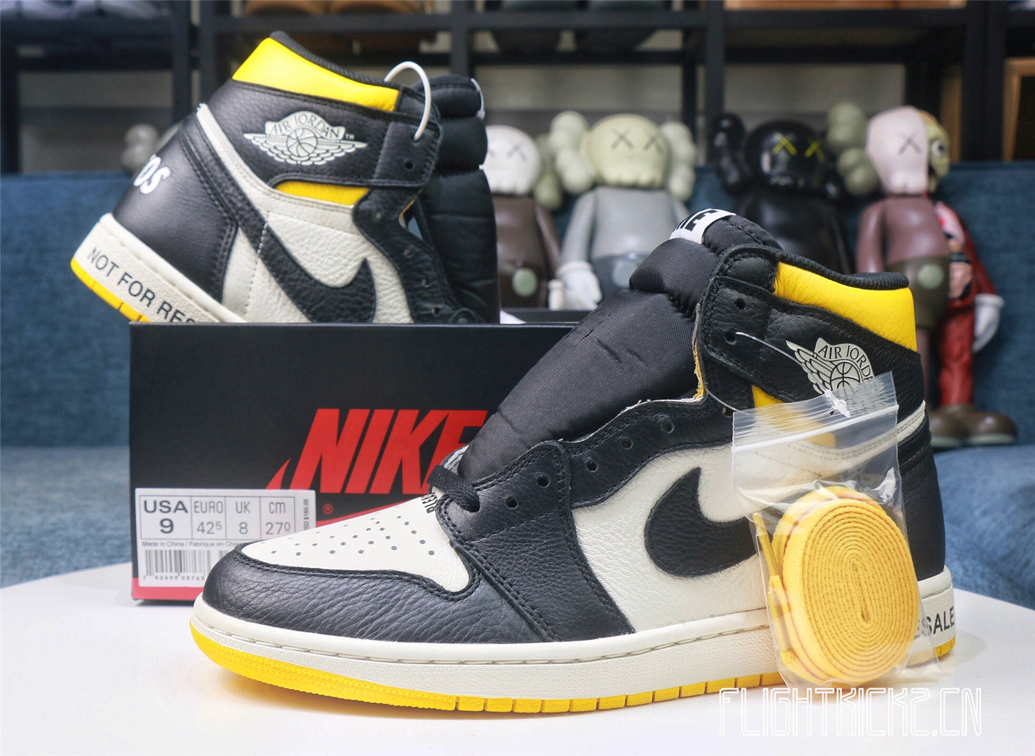Air Jordan 1 Retro “Not For Resale Yellow 2018