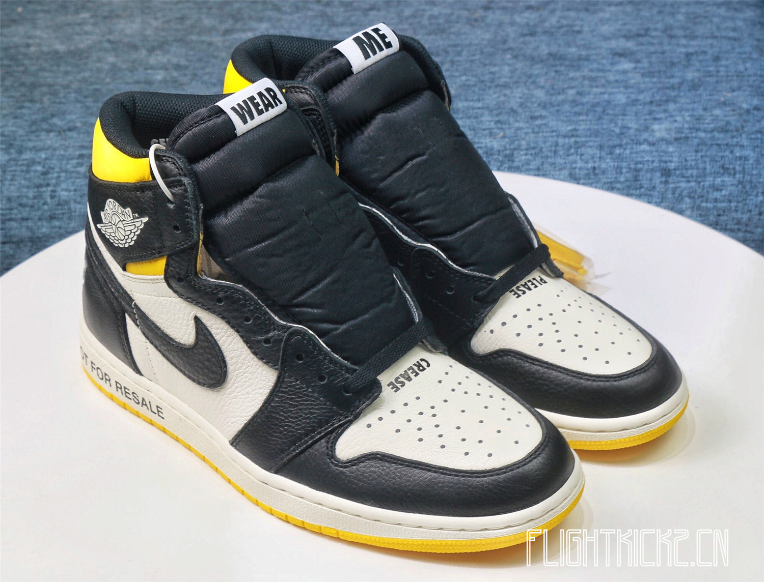 Air Jordan 1 Retro “Not For Resale Yellow 2018
