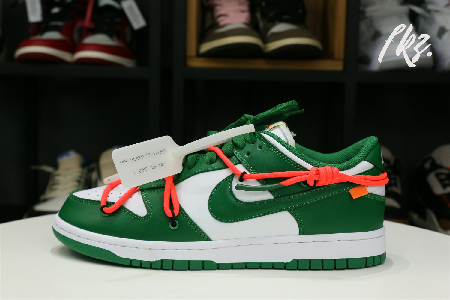 Off White X Nike SB Dunk Pine Green 2019(LN5 A1 Batch)