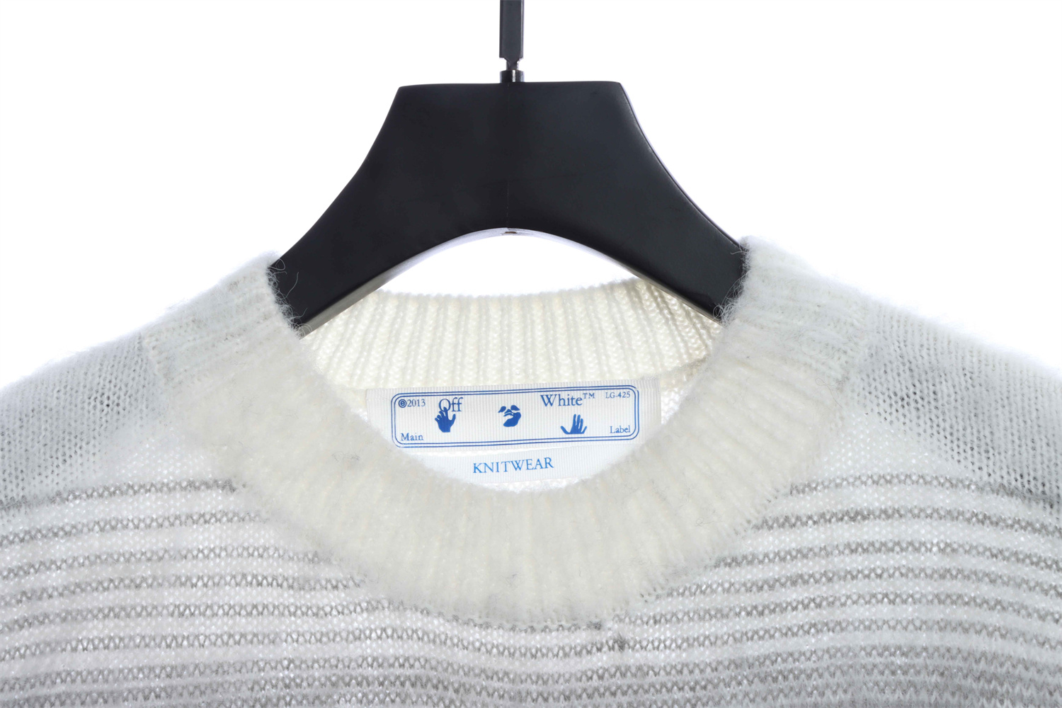 OFF WHITE Mohair Sweater Gradient