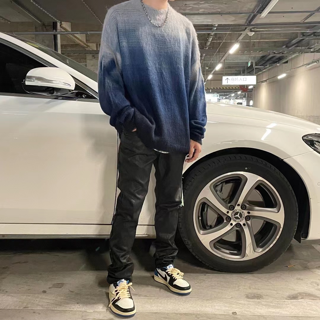 OFF WHITE Mohair Sweater Gradient