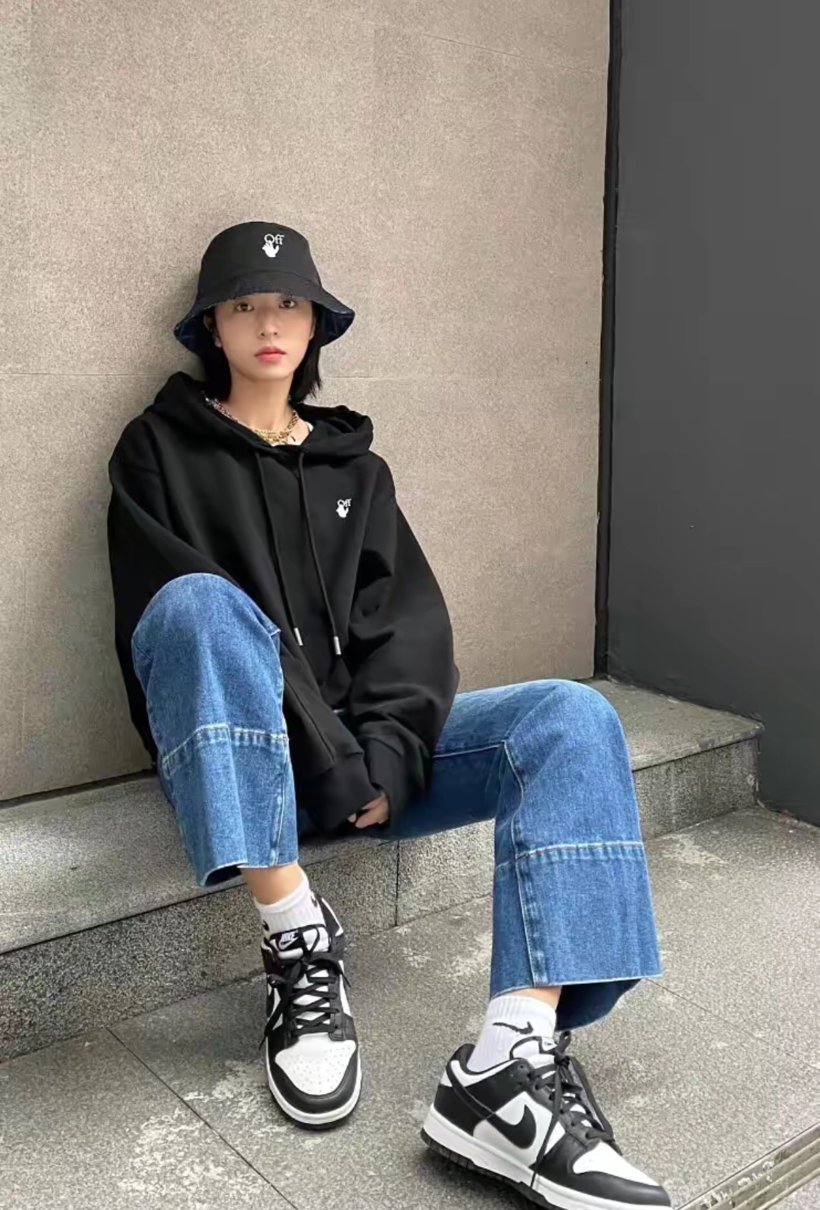 OW Pascal Girls Skull Hoodie