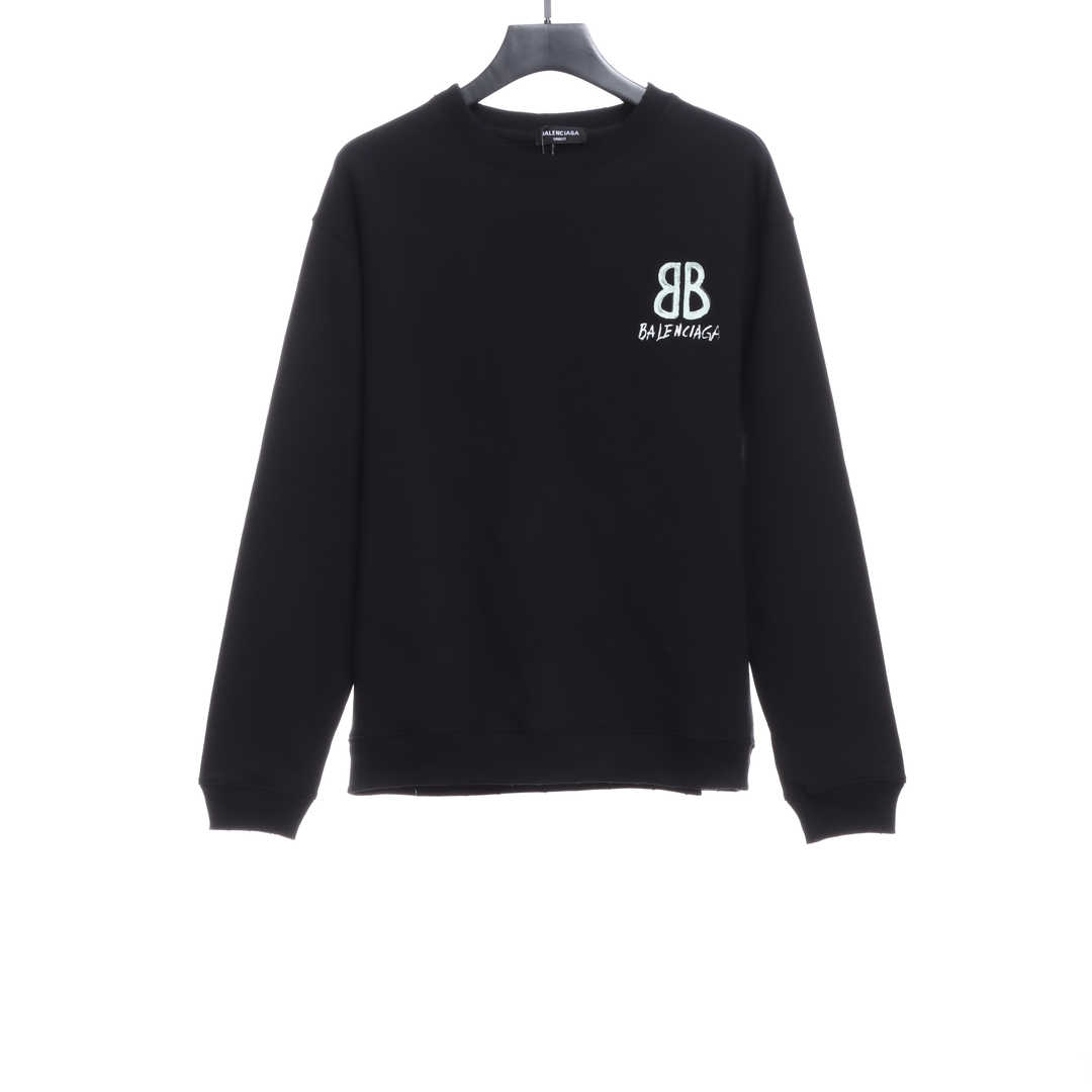 Bal3nc1-ga Double B Graffiti Luminous Sweater