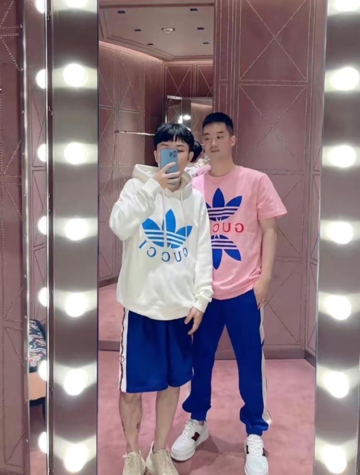 G family co-branded clover series embroidered LOGO hoodie