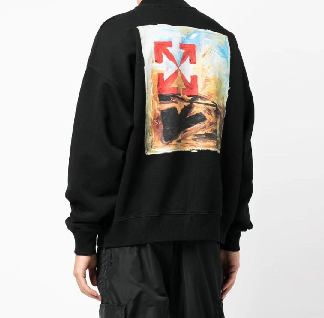 OFFWHITE (OW) environmental limited logo red arrow sweatshirt