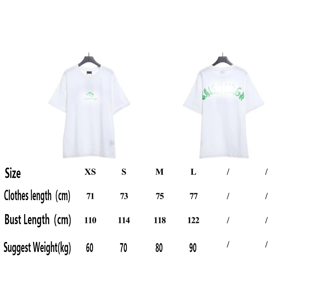 B-l3nc19ga M logo embroidered short sleeves