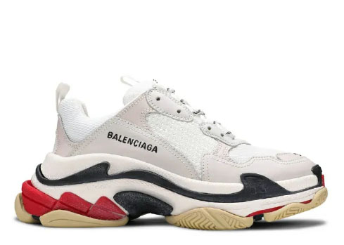 Balenciag* Wmns Triple S ‘White Black Red’ 2019