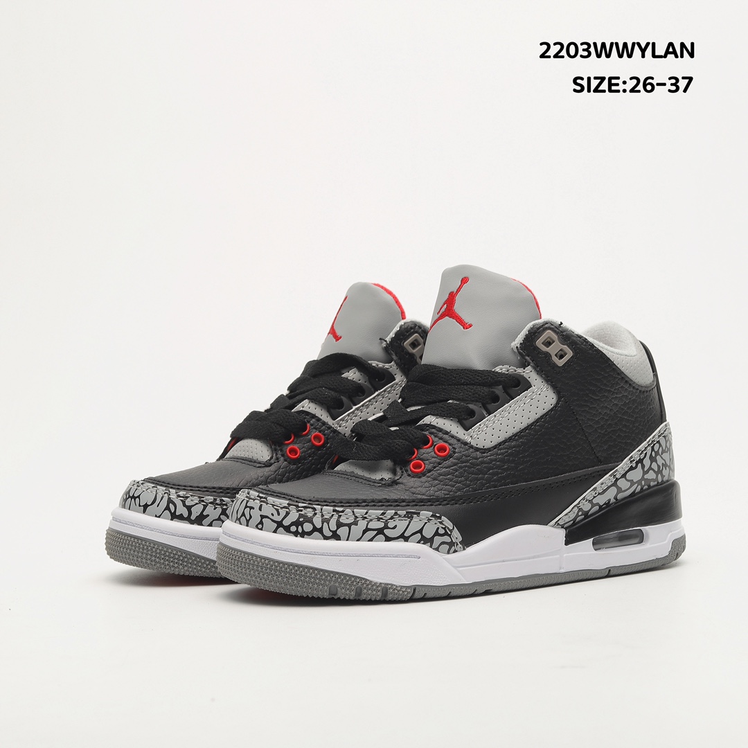 Air Jordan 3 Retro Black Cement 2011 Toddler