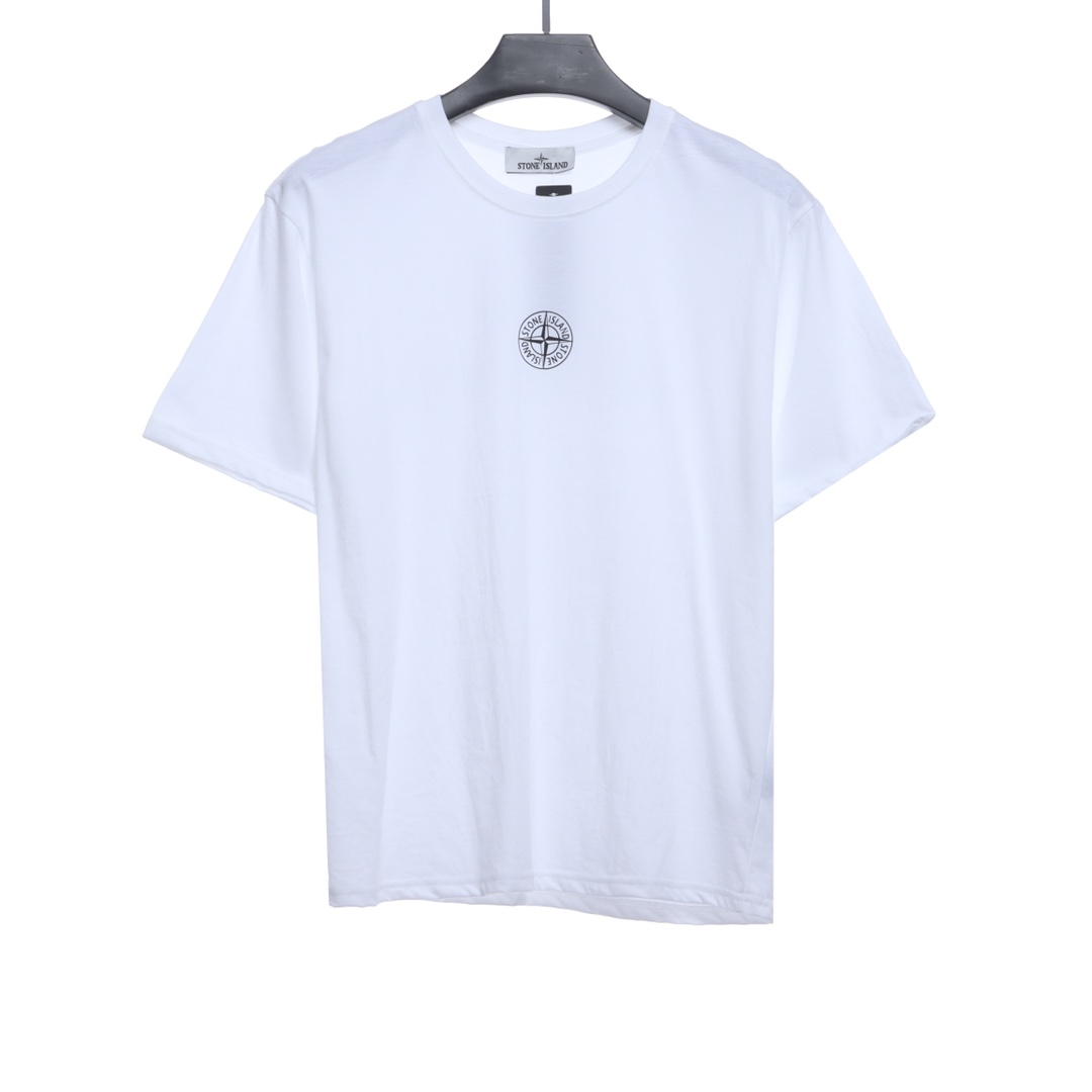 Stone island cross logo printing short sleeves