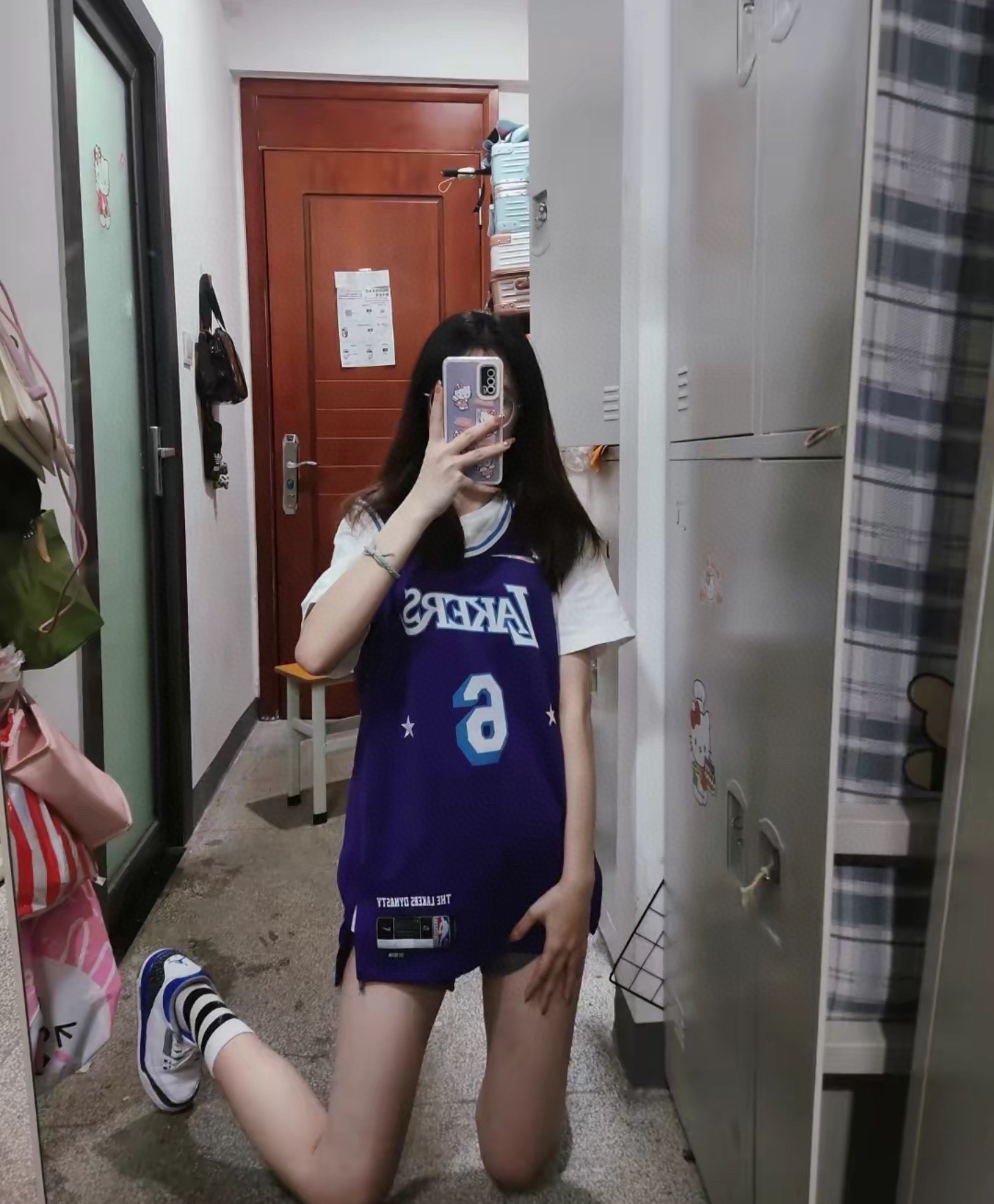 NBA Lakers James James No. 6 jersey