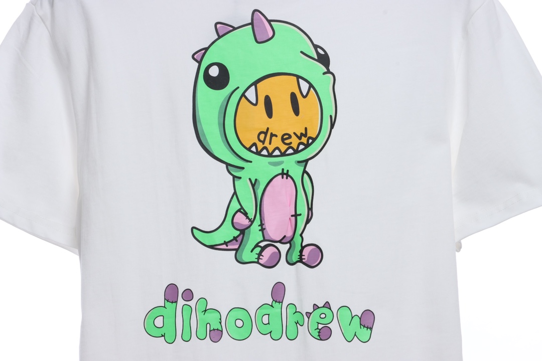 DREW cartoon dinosaur printing short sleeves
