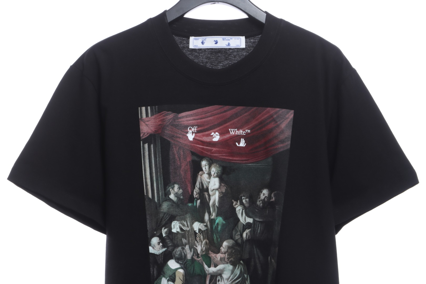 OW colorful religious print short sleeves