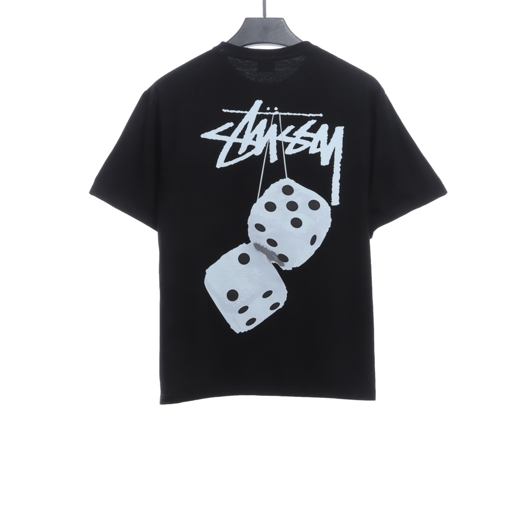 Stussy dice printing short-sleeved