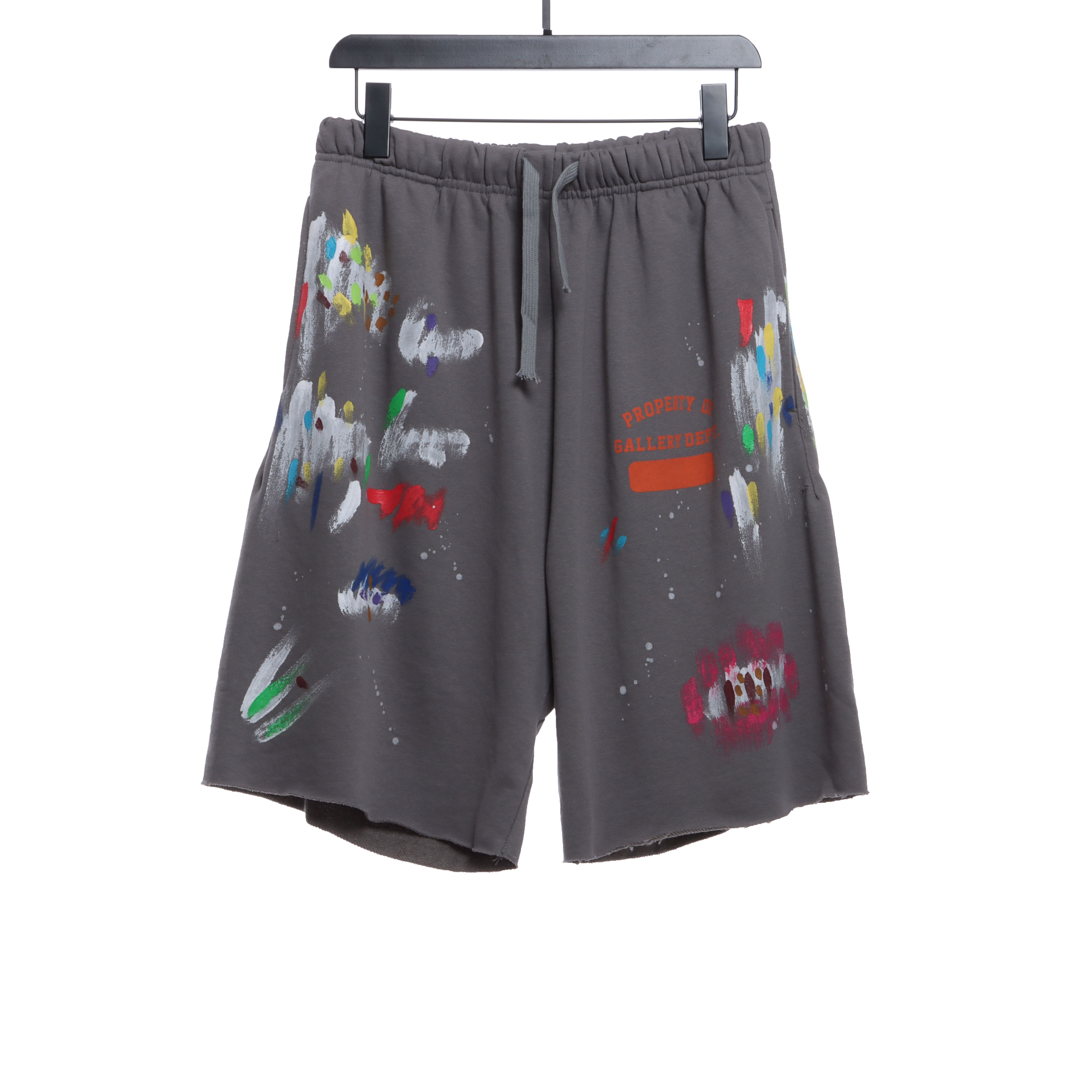 GALLERY DEP hand-painted graffiti splash ink curly edge destruction shorts