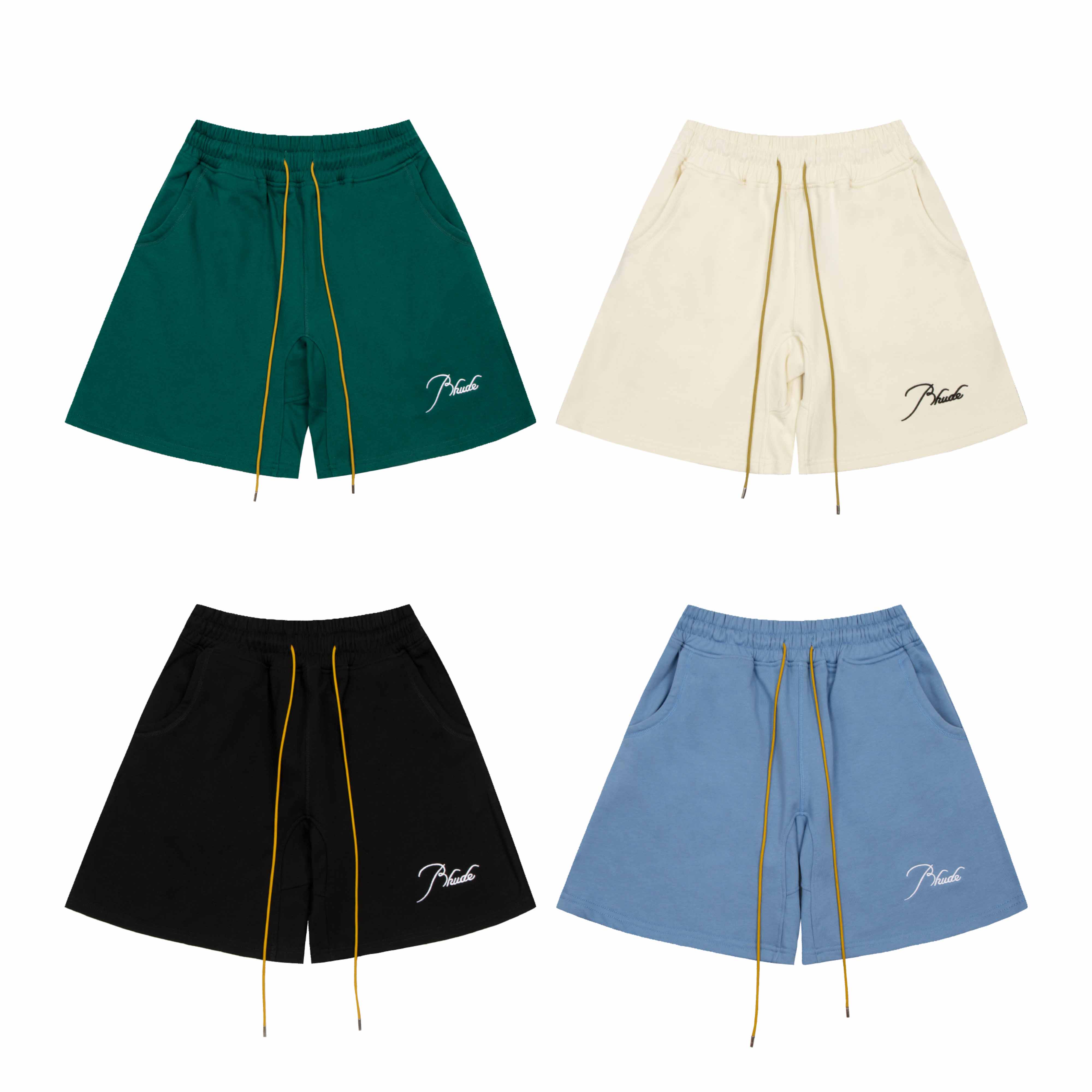 Rhud3 2023ss men’s and women’s classic 4-color mother flower shorts