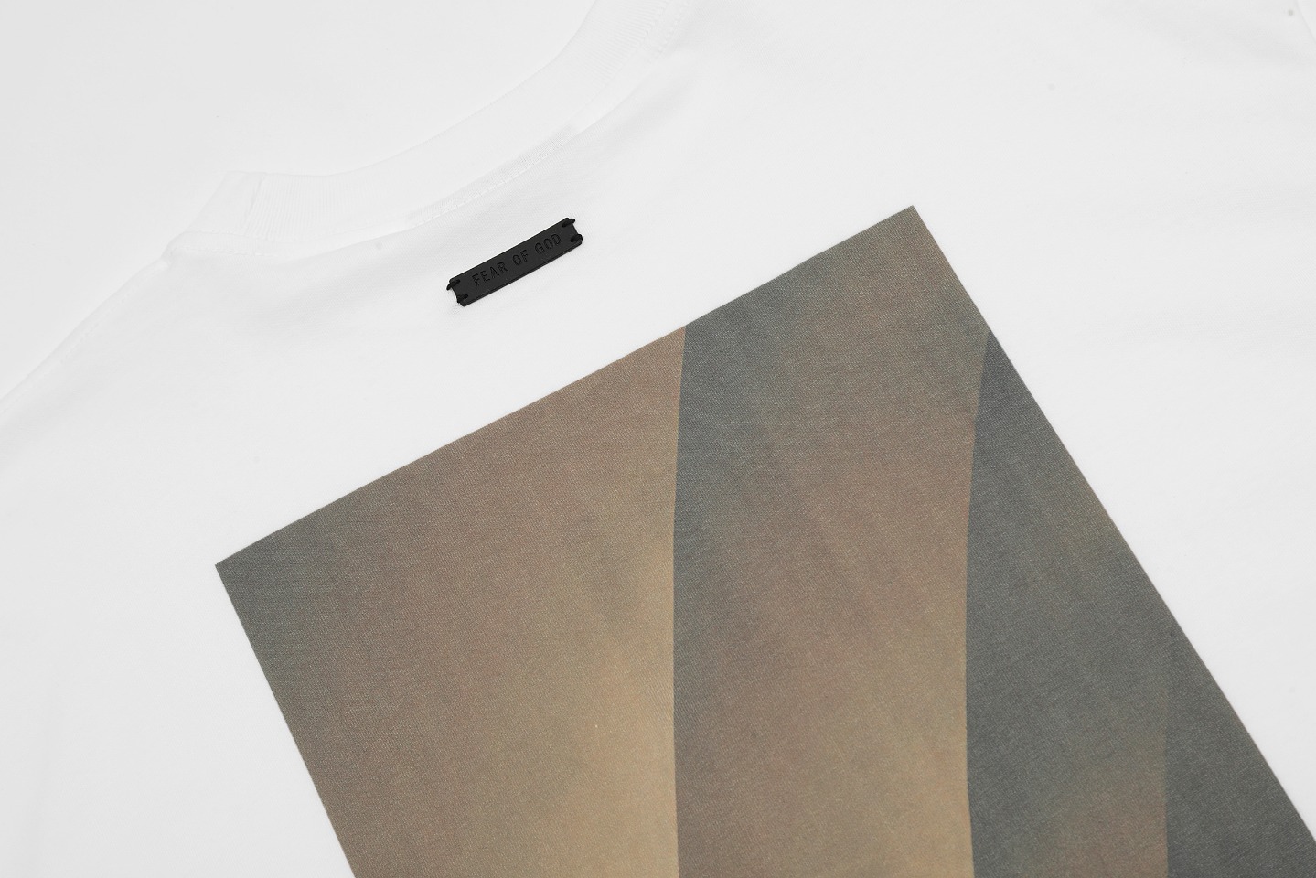 FOG tripartite co-signature RRR123 short-sleeved character letter printing