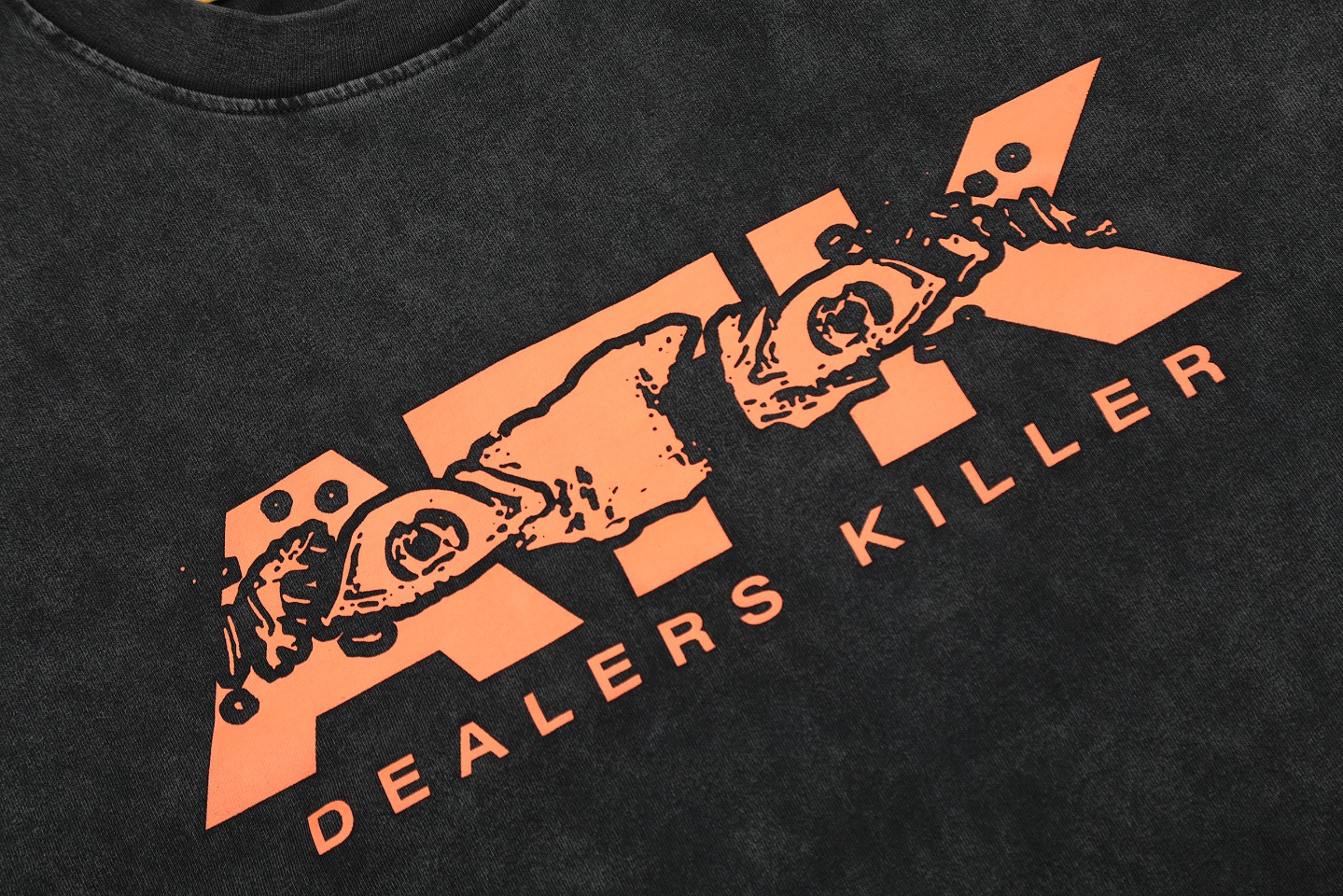 Gallery Dep ATK interesting letter printing washing to make old retro short sleeves