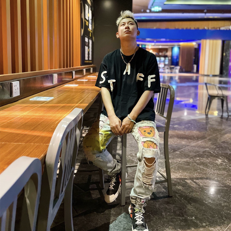 Travis Scott Cactus Jack Fesrival Staff Tee rap tour short sleeves