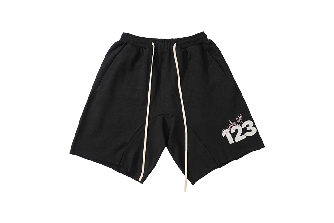 RRR-123 LOGO ALPHA NUMBER PRINT SHORTS