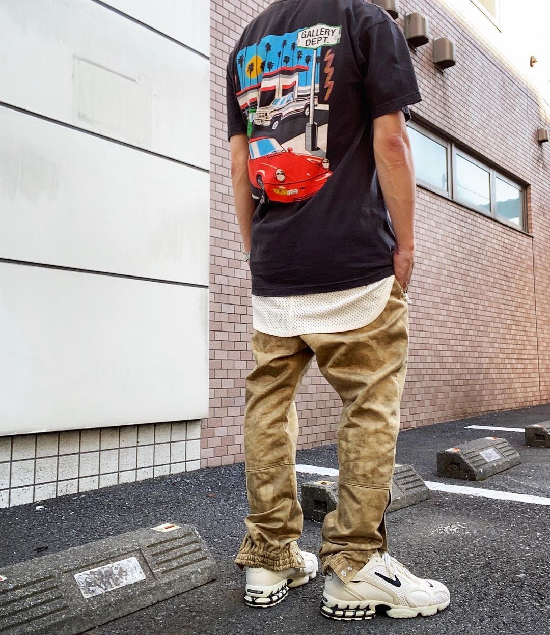 Gallery Dept Drive Thru Tee High Street Retro Back painted car print short-sleeved T-shirt