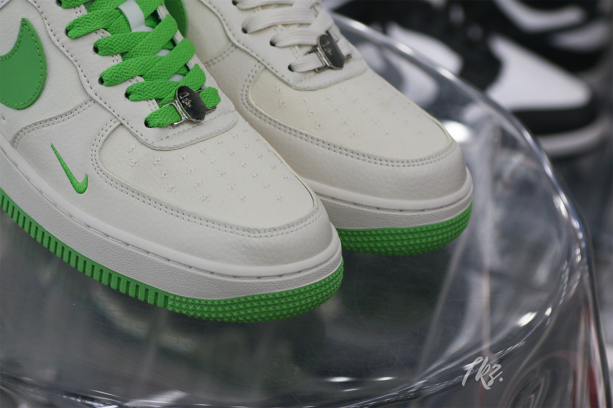 Bape X Nike Air Force 1 White Green Custom shoes