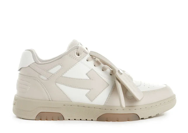 Off-White White & Beige ‘Out Of Office’ Sneakers