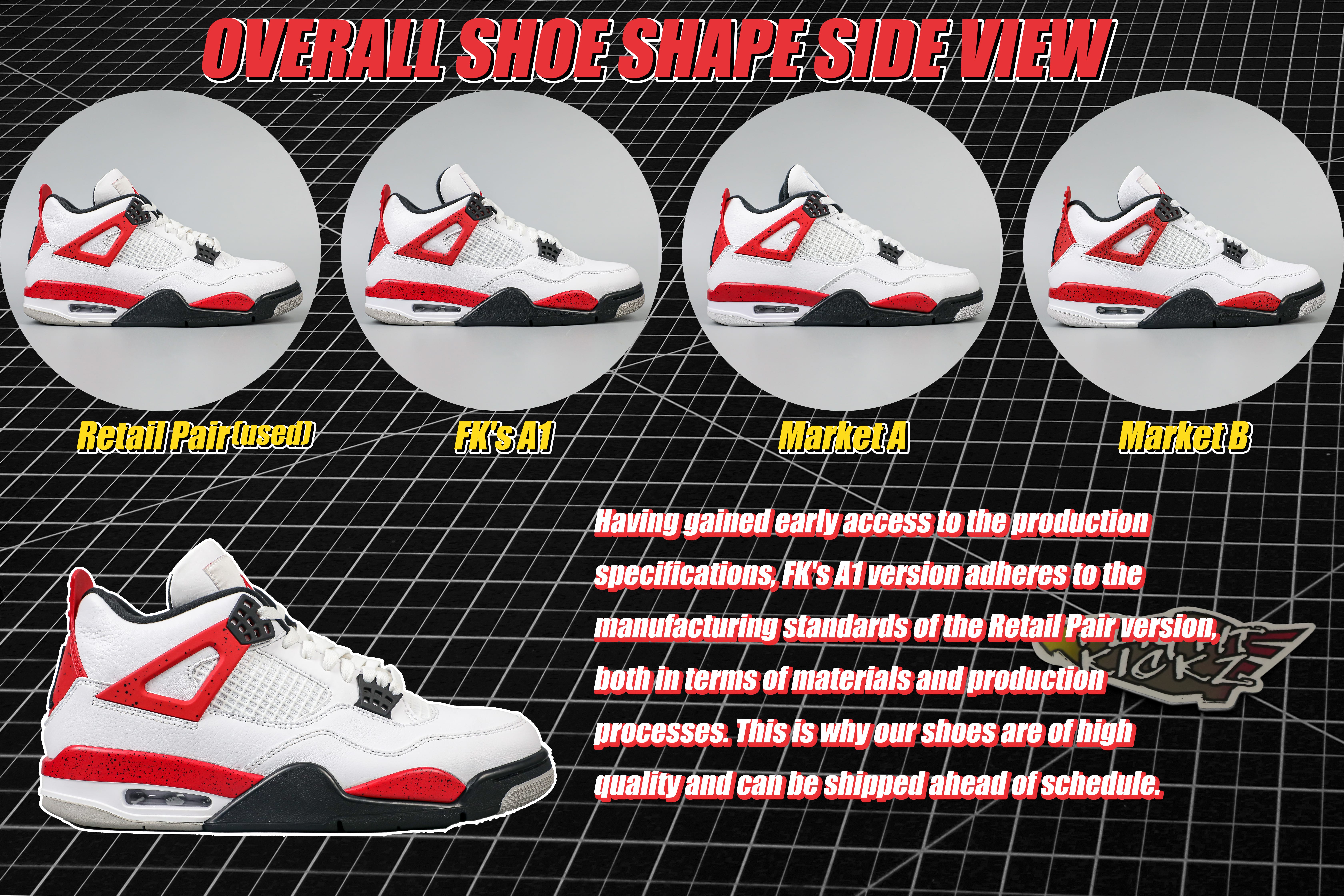 Air Jordan 4 Red Cement 2023 (LN5 A1 Batch)