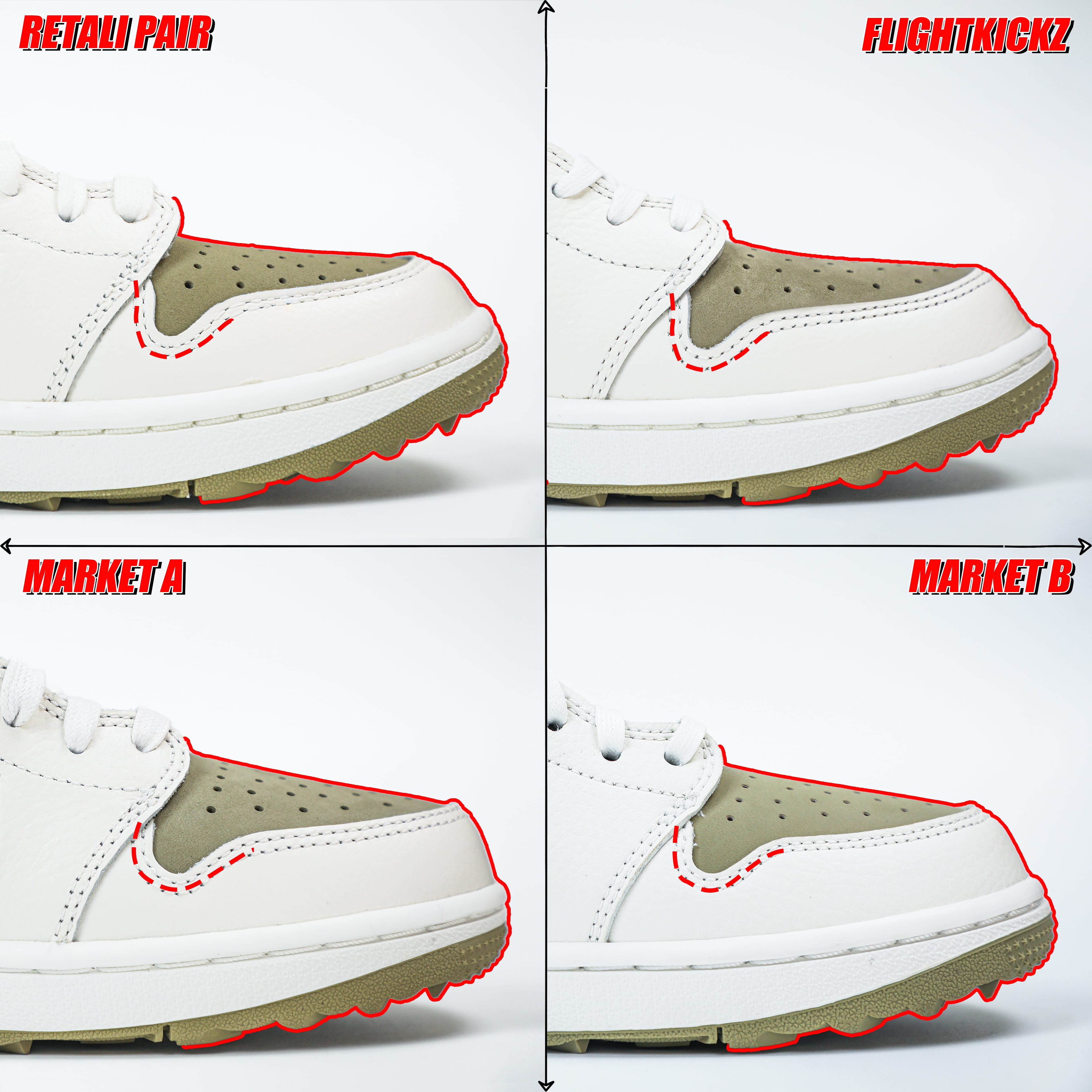 Travis Scott x Air Jordan 1 Low Golf Neutral Olive (LN5 A1)