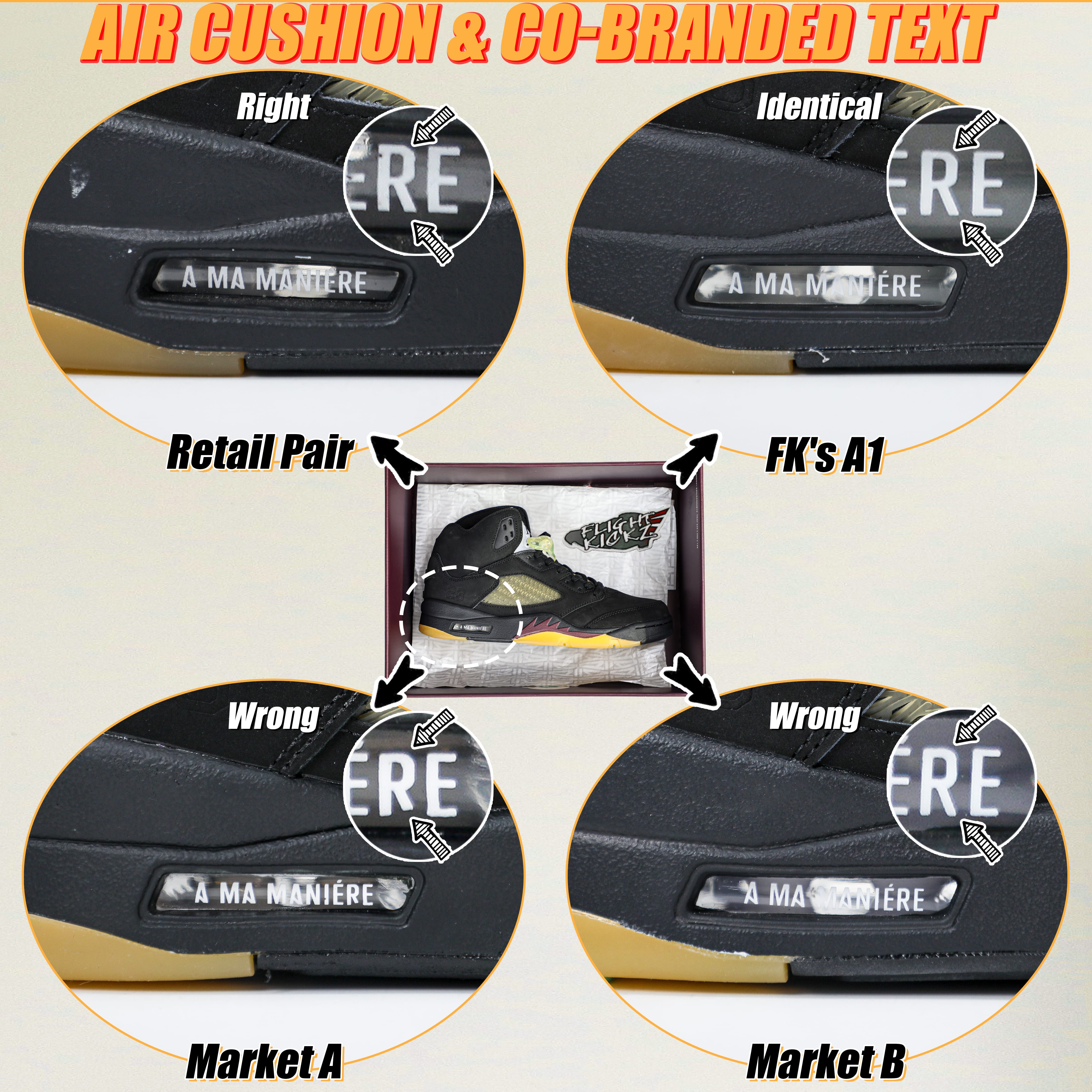 Air Jordan 5 Retro SP A Ma Maniére Black (LN5 A1)