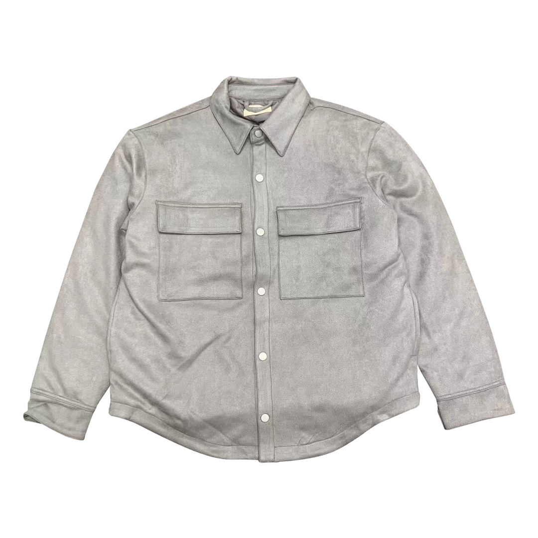Fear of God F0G Heavyweight and Superb Black Suede Shirt Jacket
