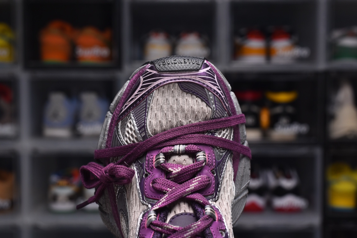 Balenciag* Cargo Sneaker Grey Purple