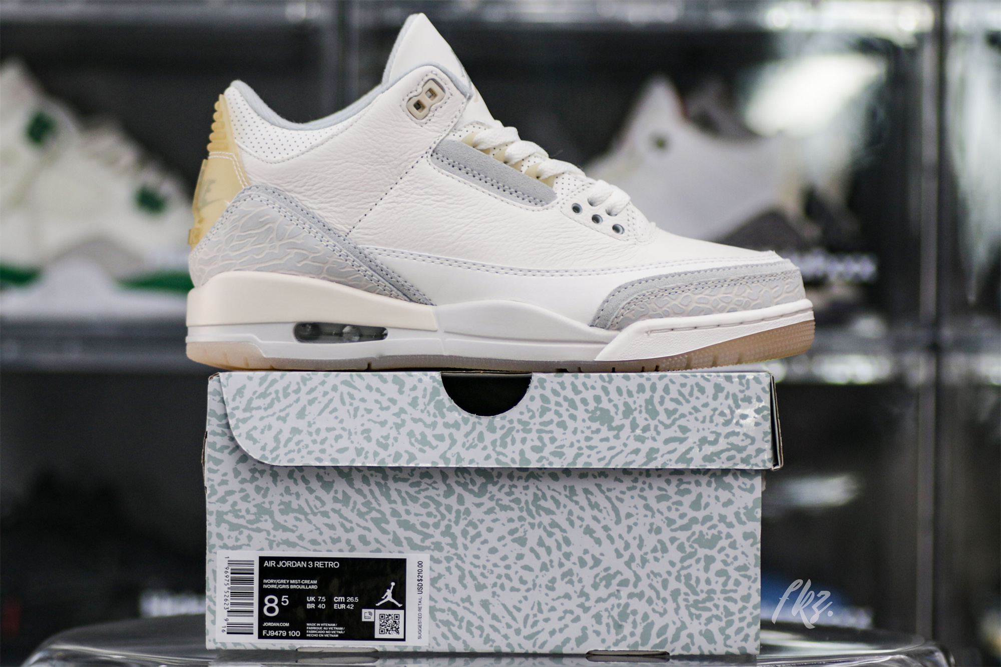 Air Jordan 3 Retro Craft Ivory (LN5 A1)
