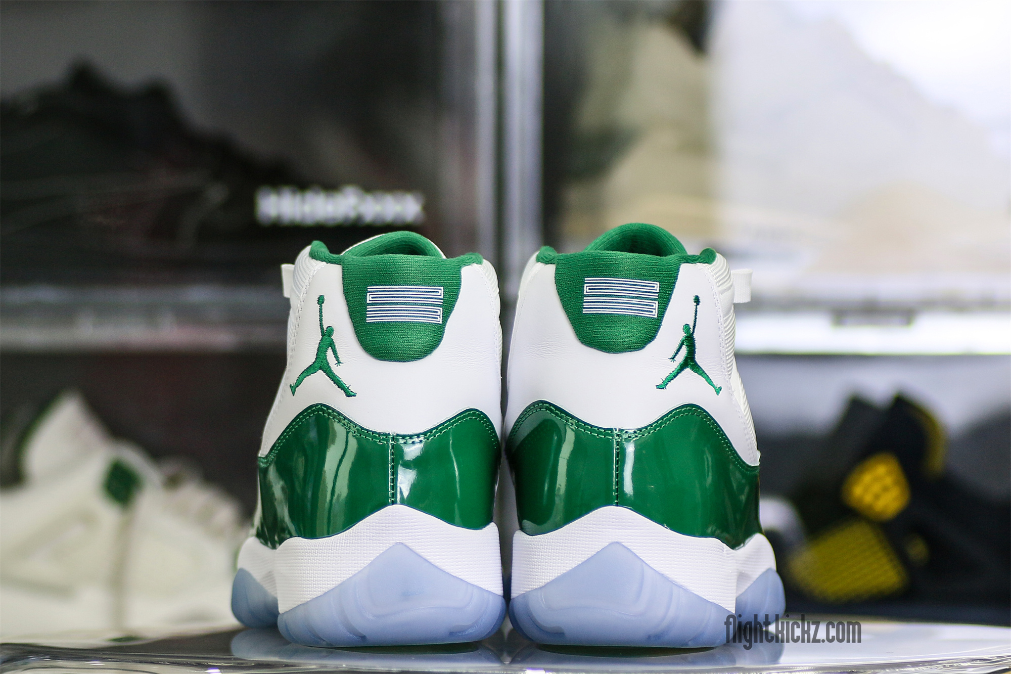 Air Jordan 11 Retro White And Green Oxidized