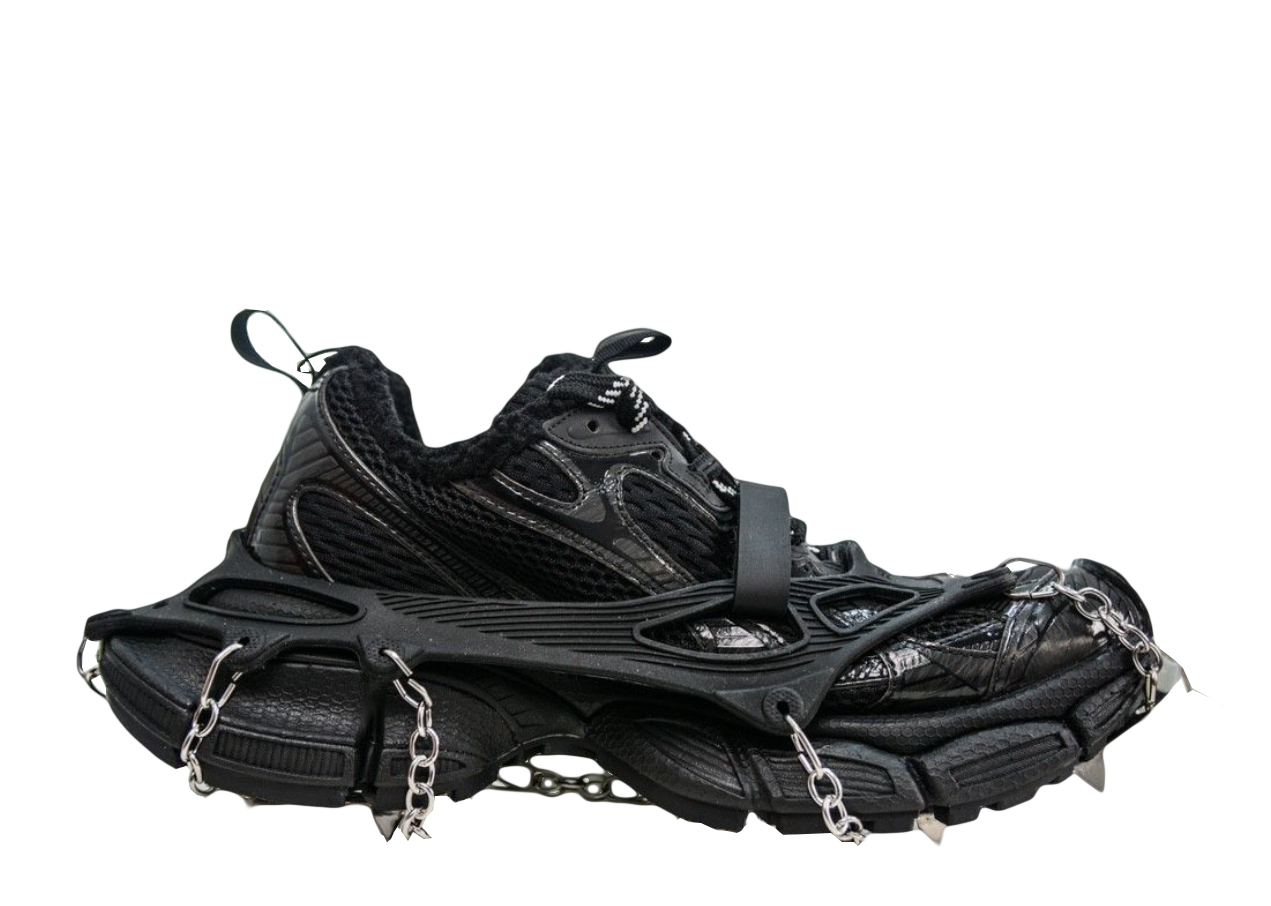 Balenciag* 3XL Ski Sneaker in Black ((Removable footwear chains) )