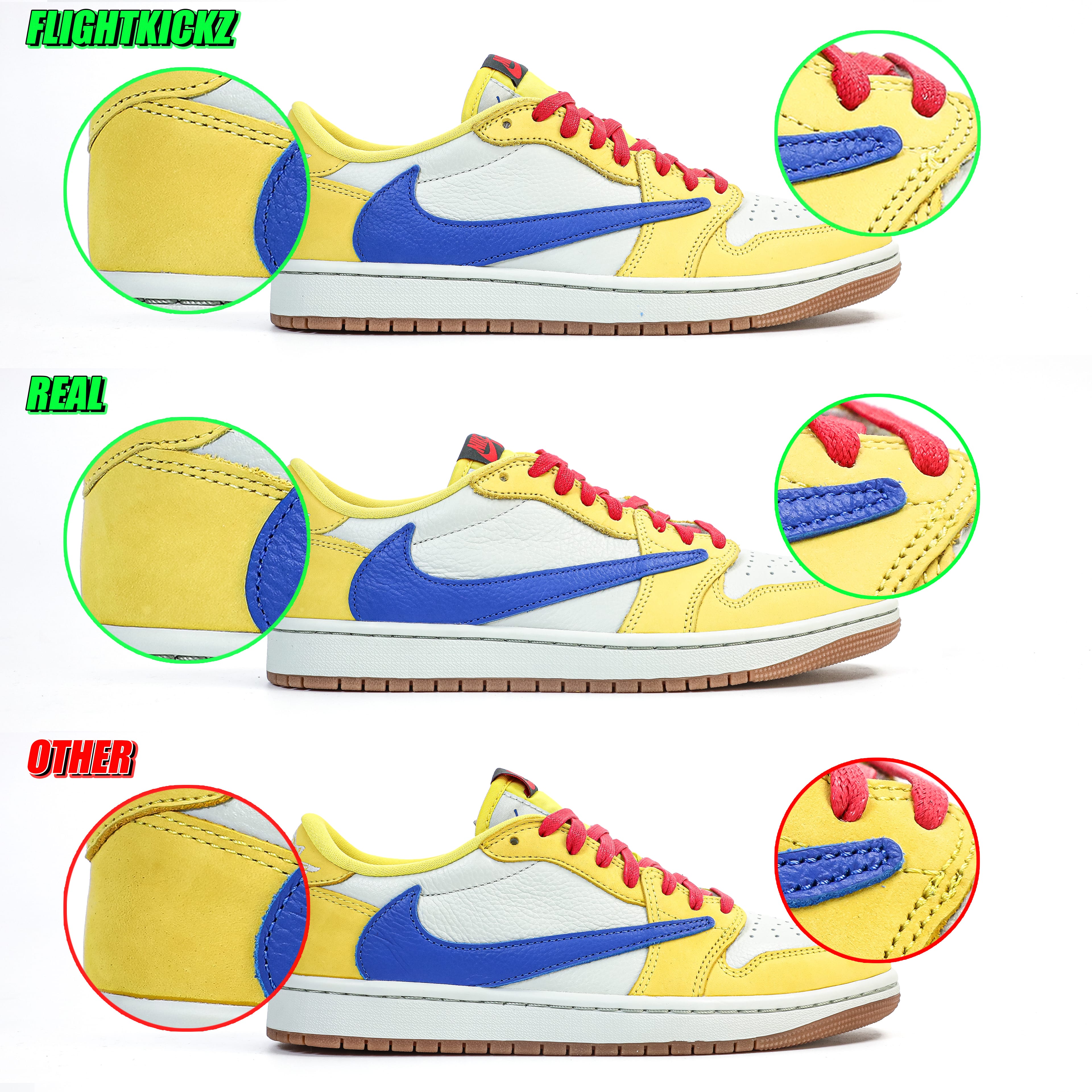 Travis Scott x Air Jordan 1 Retro Low OG SP “Elkins/Canary Yellow” (LN5 A1 batch)