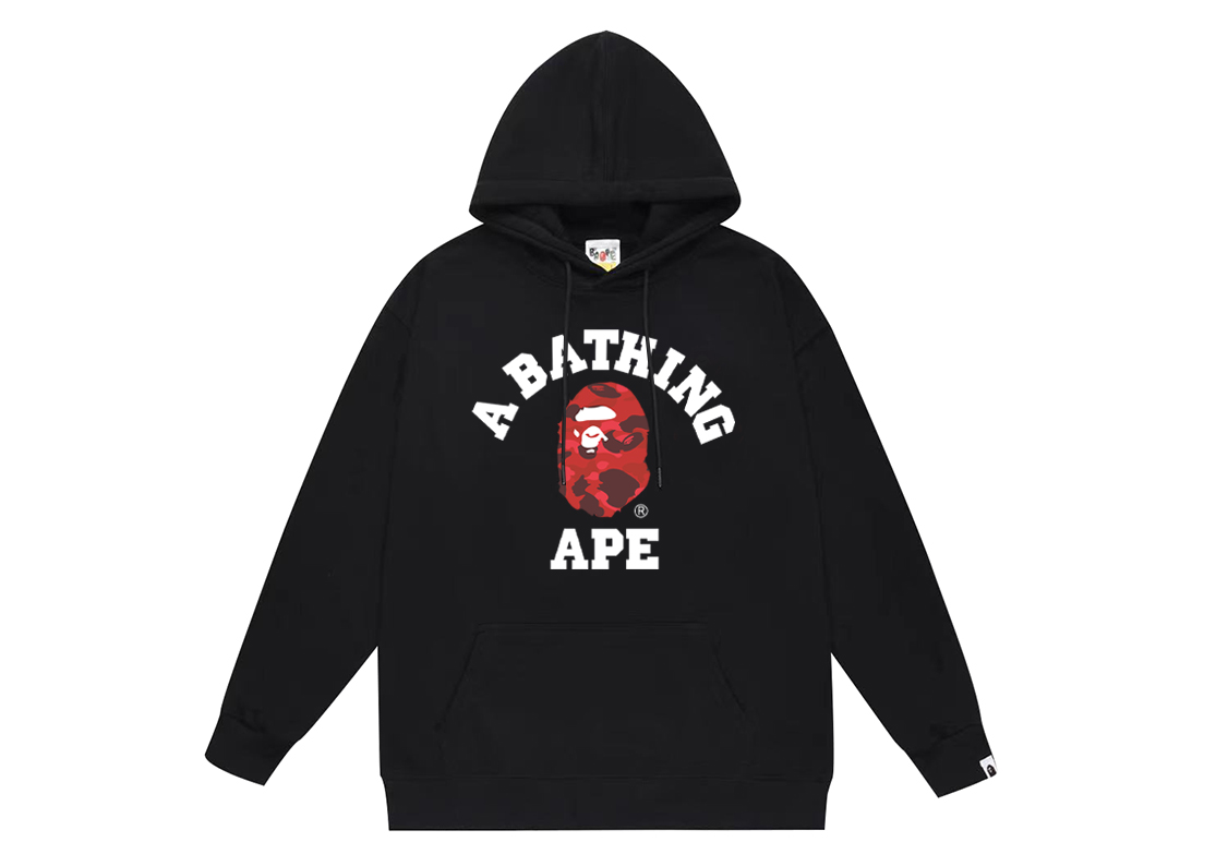 BAPE classic lettered Ape Head logo hoodie