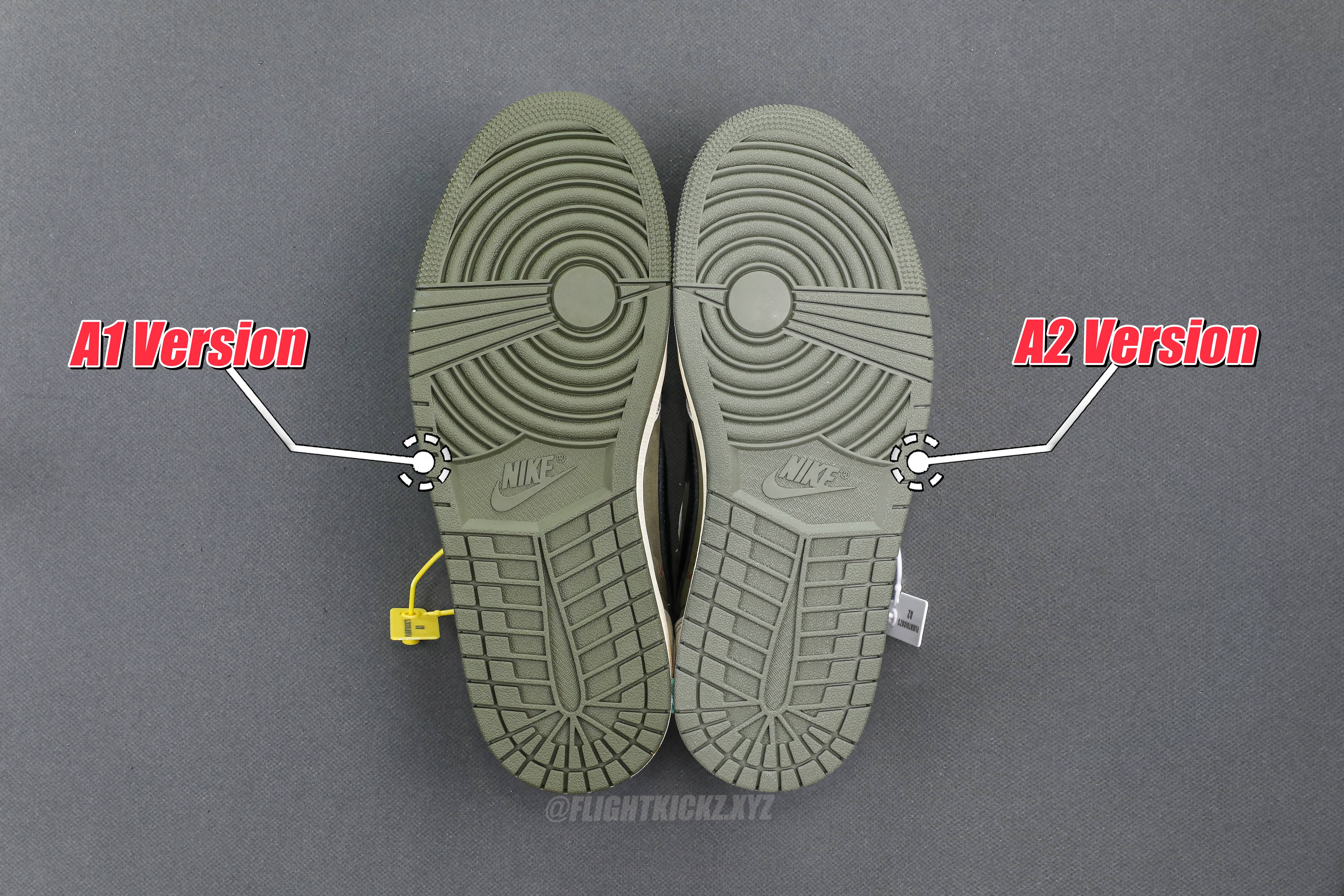 Travis Scott x Air Jordan 1 ‘ Medium Olive’ (A2 Batch)