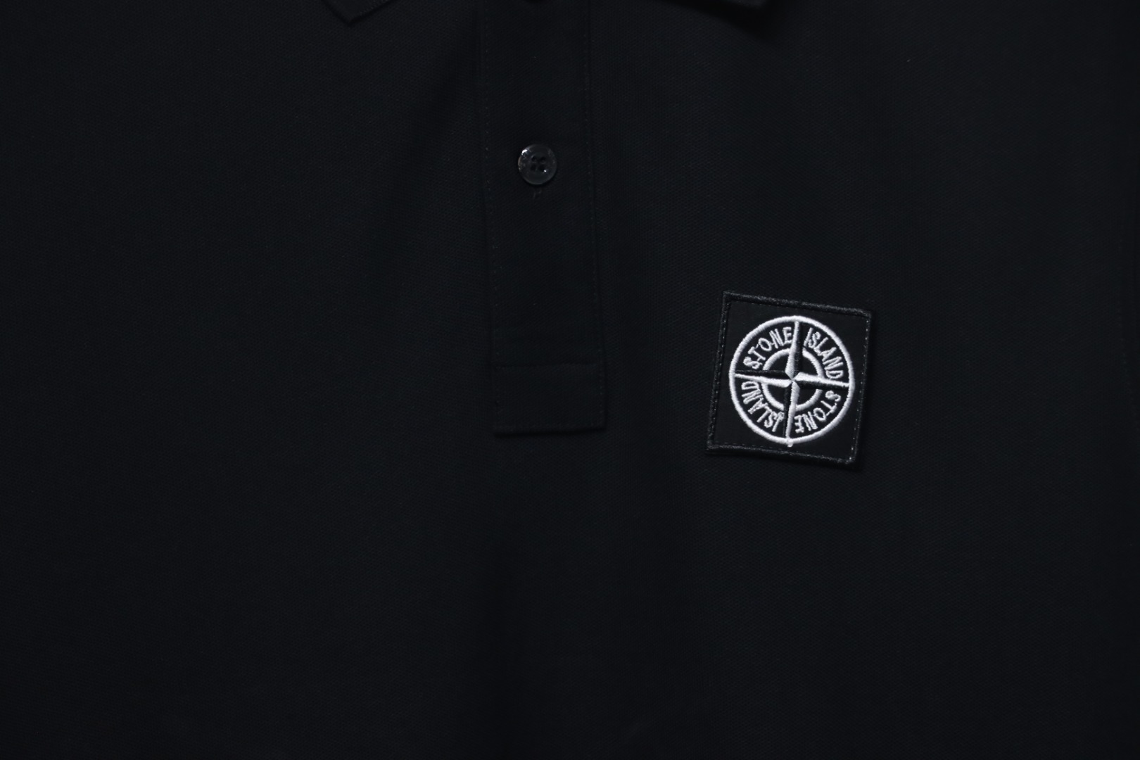 t0ne Island Stone Island Junior Diagonal Fleece Polo T-shirt