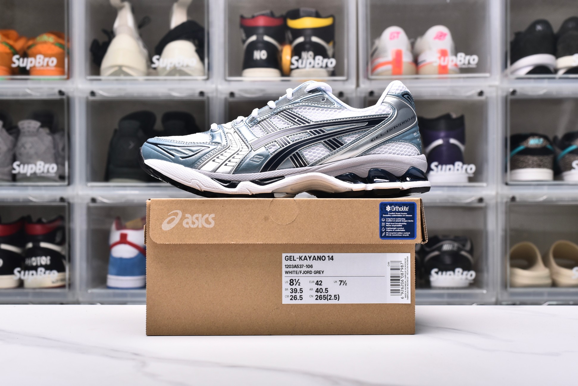 Gel Kayano 14 White Fjord Grey 2024